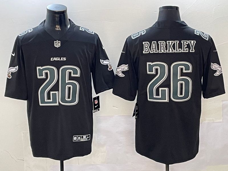 Men Philadelphia Eagles #26 Barkley Black 2024 Nike Limited NFL Jersey style 0102->miami dolphins->NFL Jersey